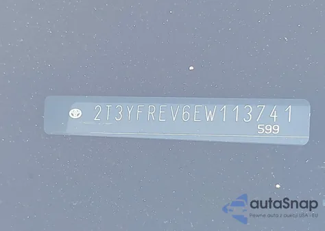 2014 Toyota Rav4 Limited z USA, uszkodzony, nr VIN 2T3YFREV6EW113741